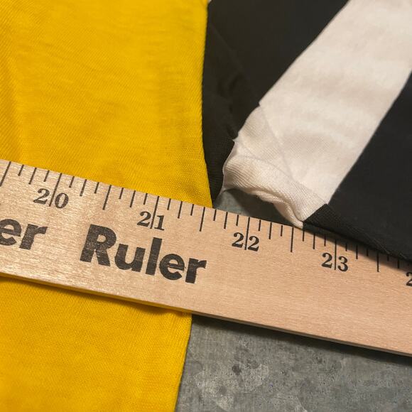 NWT NOS Vintage GOOFY Walt Disney Mickey Co Tee Shirt Mens XL Cotton Yellow 90s - Picture 11 of 13